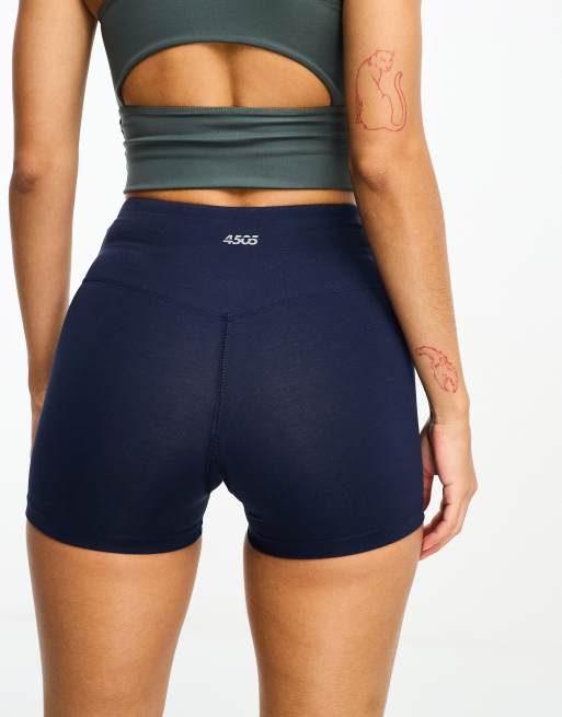 ASOS 4505 seamless short with ruched bum in green - part of a set