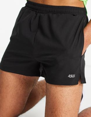 4505 ASOS 4505 Icon 3 inch training shorts in short length-Black