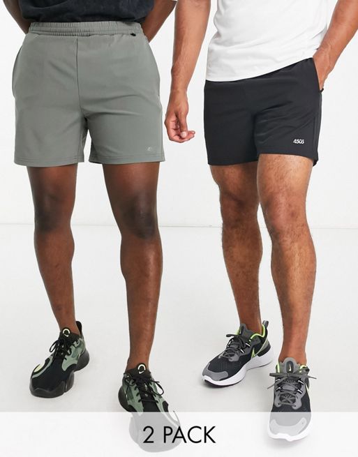 ASOS 4505 Icon 5 inch training shorts with quick dry 2 pack