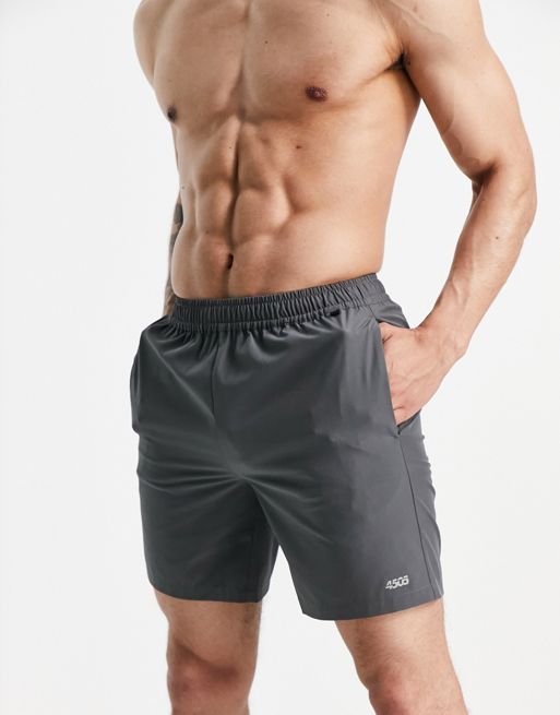 ASOS 4505 icon 7 inch training shorts with quick dry in dark gray