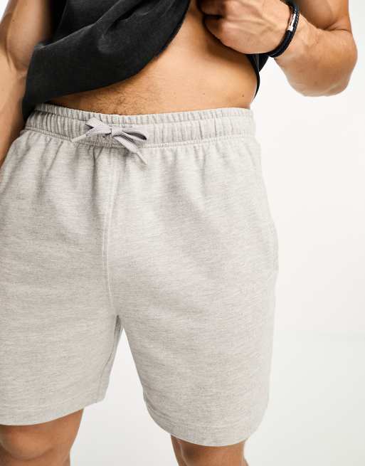 ASOS 4505 Icon 7 inch training sweat shorts in grey marl