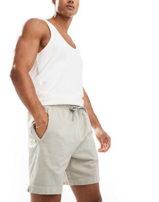 4505 Icon 7 inch training sweat shorts with quick dry in washed taupe-Neutral
