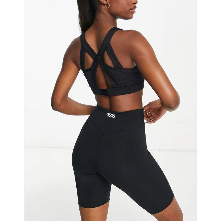 ASOS 4505 WB Petite seamless ruched leggings and short sleeve in