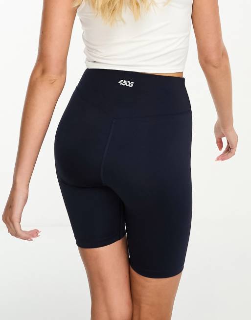 ASOS 4505 Hourglass Icon 8 inch legging shorts with booty sculpt detail in  performance fabric in black