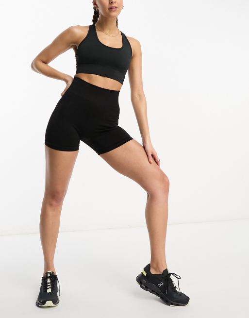 ASOS 4505 Hourglass – Icon – Krótkie czarne legginsy modelujące