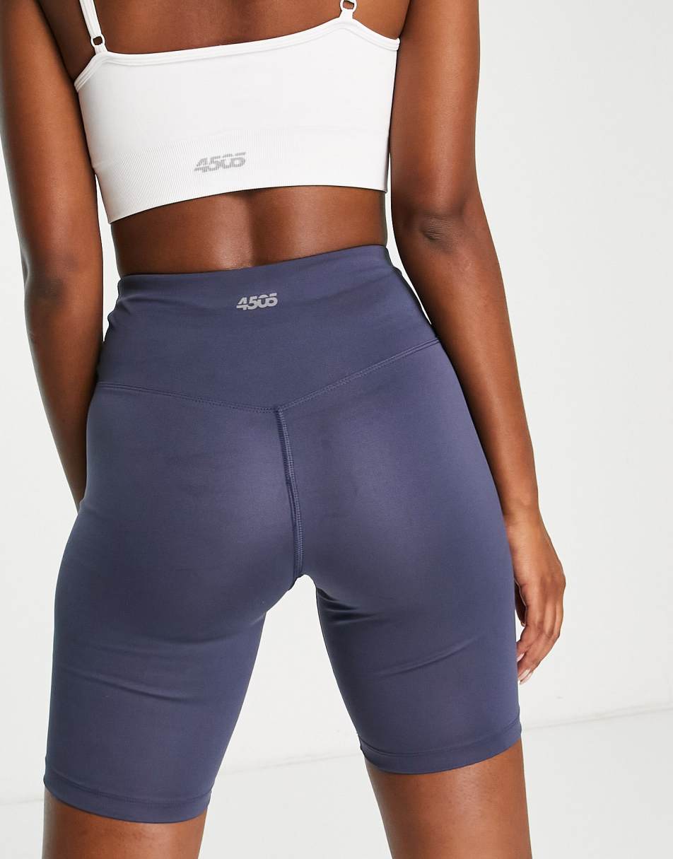 ASOS 4505 Icon 3 Inch Seamless Booty Legging Short-Black for Women