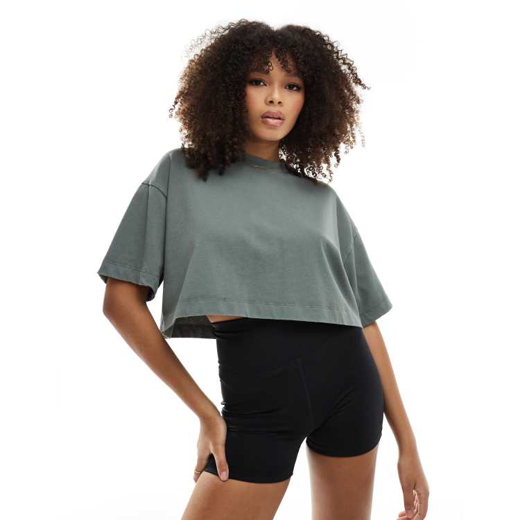 ASOS 4505 Icon oversized training t-shirt in light green