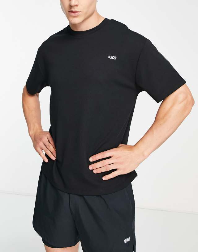 ASOS 4505 - icon easy fit training t-shirt with quick dry in black