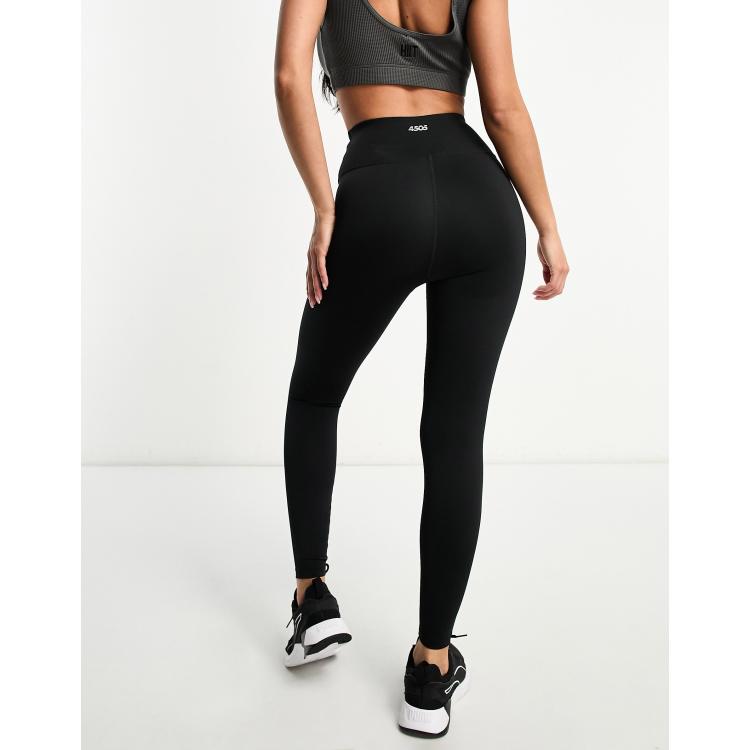 Asos Design 4505 Tall Seamless Legging With Graphic Contrast Panels - Part  Of A Set-black