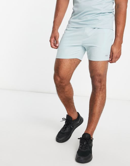 ASOS 4505 - Icon - Hurtigtørrende, mellemlange 13-centimeter-træningsshorts i støvet blå 