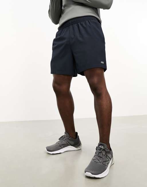 ASOS 4505 - Icon - Hurtigttørrende 13-cm-træningsshorts i marineblå 