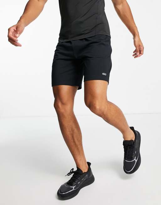 ASOS 4505 - Icon - Hurtigttørrende 19-cm-træningsshorts i sort 
