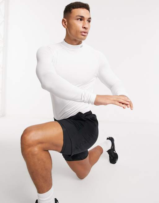 ASOS 4505 icon - Hvid, hurtigtørrende trænings-t-shirt med lange ærmer og basislag , 4 af 4