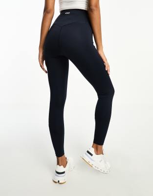 ASOS 4505 - Icon - Lauf-Leggings in Marineblau mit Handytasche und Taillenschnürung