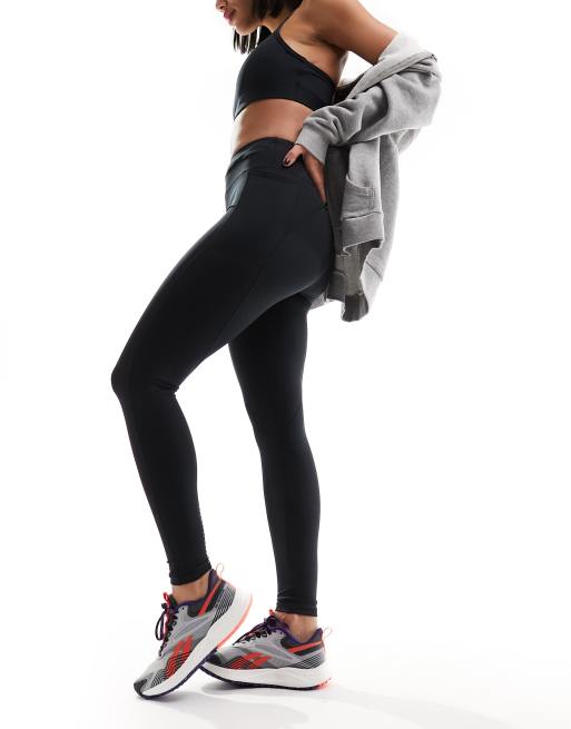 ASOS 4505 Icon Legging de sport avec lien a nouer a la taille et poche pour telephone Noir