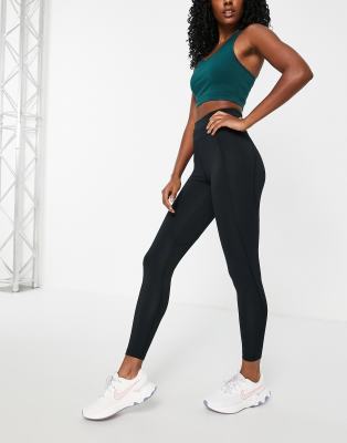 Asos Design 4505 Icon Legging In Fleeceback-black In Black