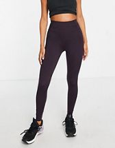 ASOS 4505 Petite icon legging with booty sculpt seam detail and pocket in  black