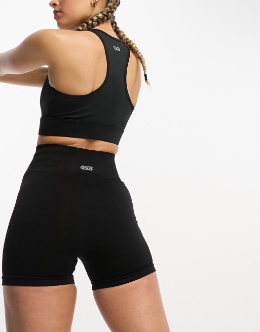 ASOS 4505 – Icon – Leggingsshorts i seamless med booty-modell, 8cm benlängd 