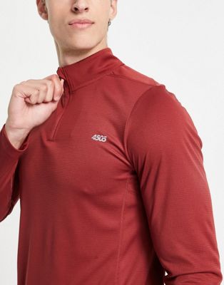 ASOS 4505 icon long sleeve training t-shirt with 1/4 zip