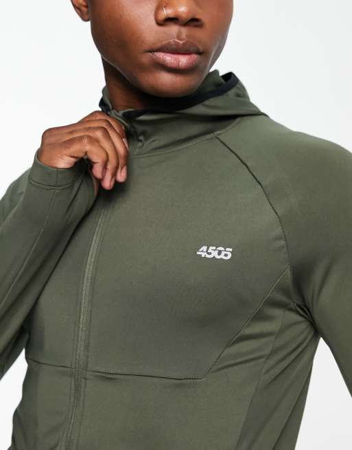 ASOS - 4505 icon muscle fit training sweatshirt with 1/4 zip-Grey