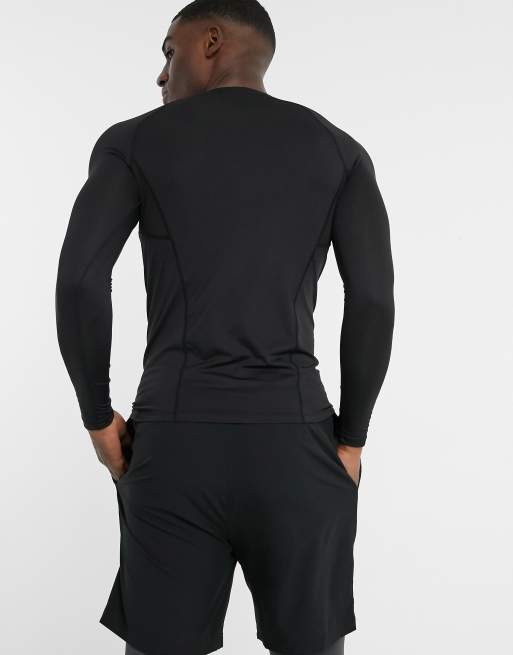 ASOS 4505 icon muscle fit training long sleeve t-shirt with quick