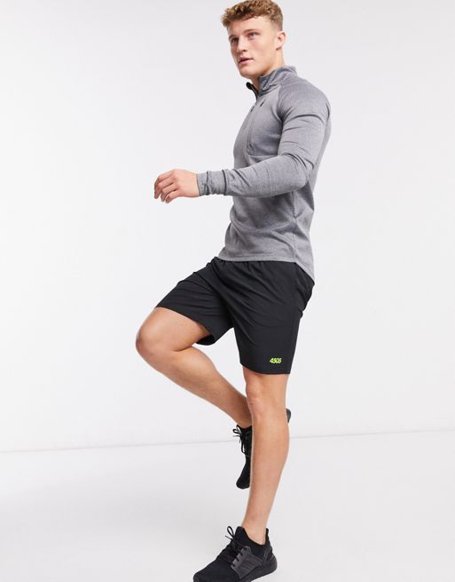 ASOS 4505 icon training muscle fit sweatshirt with 1/4 zip