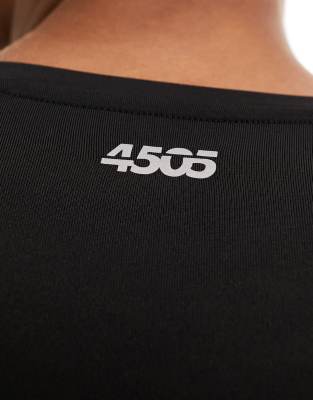 Asos 4505 Icon Muscle Fit Training T-shirt With Quick Dry In Black