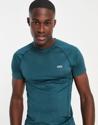ASOS 4505 icon muscle fit training t-shirt with quick dry in teal
