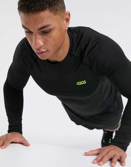 ASOS 4505 icon muscle training long sleeve t-shirt with quick dry 2 pack  SAVE