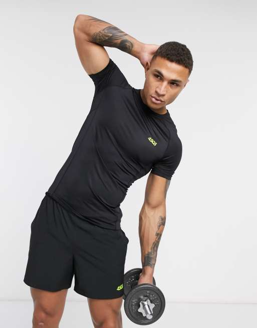 ASOS 4505 icon muscle fit training long sleeve t-shirt with quick dry in  black