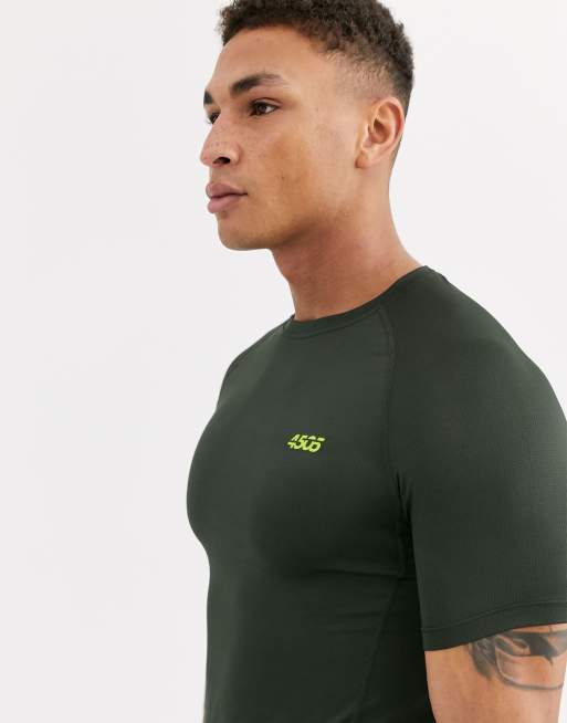 ASOS 4505 icon muscle fit training t-shirt with quick dry in khaki