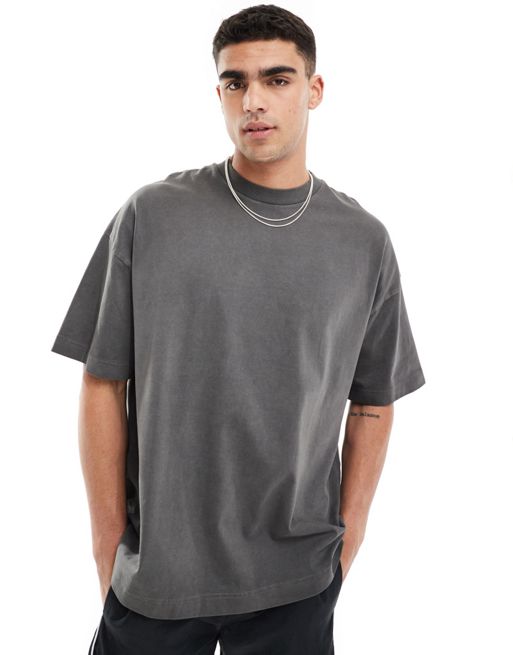 FhyzicsShops 4505 Icon oversized boxy heavyweight t-shirt with quick dry in washed black