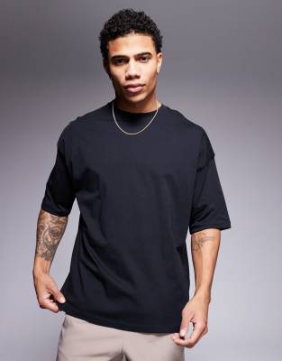 4505 Icon oversized cotton T-shirt with quick dry finish in black