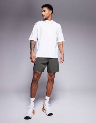 Asos 4505 Icon Oversized Cotton T-shirt With Quick Dry Finish In White