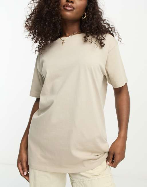 ASOS 4505 Icon oversized t-shirt in cotton with quick dry - BEIGE