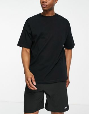Asos Design 4505 Icon Oversized Training T-shirt In Black