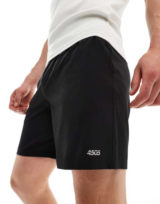 ASOS 4505 - Icon - Pakke med 2 par hurtigttørrende 13 cm træningsshorts i sort/grå, 2 af 5