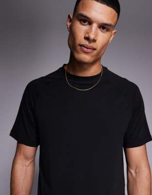 Asos 4505 Icon Performance Jersey Oversized Boxy Training T-shirt In Black
