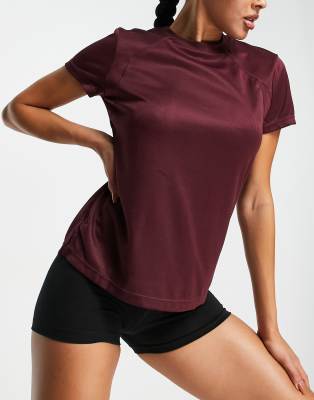Asos Design 4505 Maternity Icon Performance T-shirt-red In Red