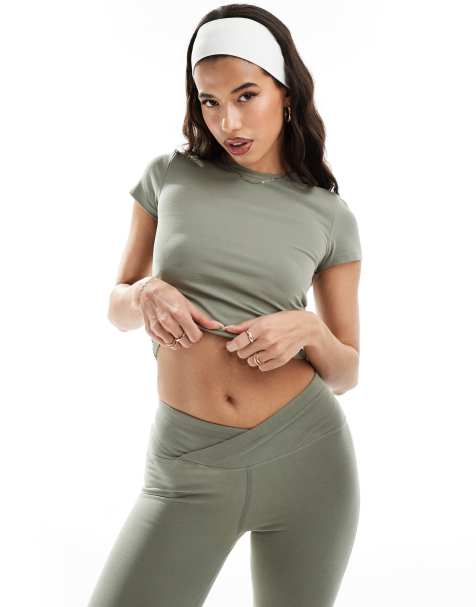 Green Crop Tops for Women