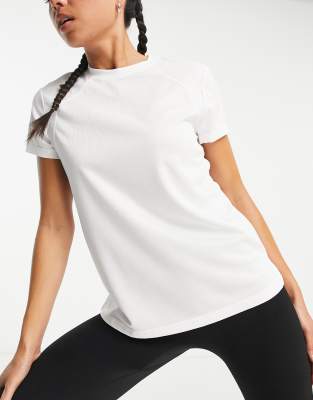 Asos Design 4505 Maternity Icon Performance T-shirt-white