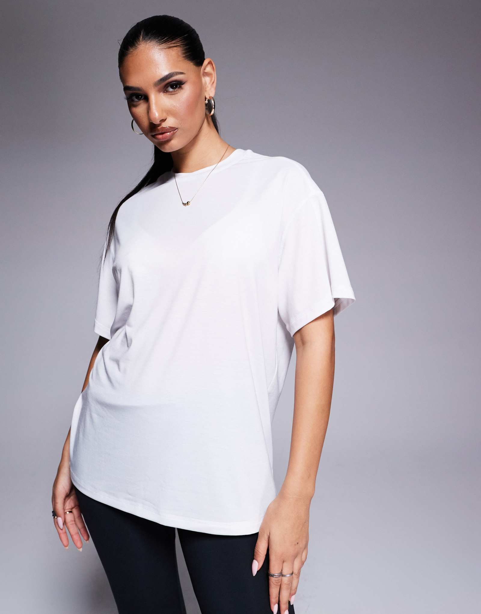Белая футболка большого размера ASOS 4505 Icon quick dry performance