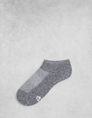 Asos Design 4505 Icon Run Sneaker Socks With Antibacterial Finish 3 Pack-gray