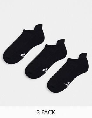 ASOS 4505 icon run trainer socks with antibacterial finish 3 pack