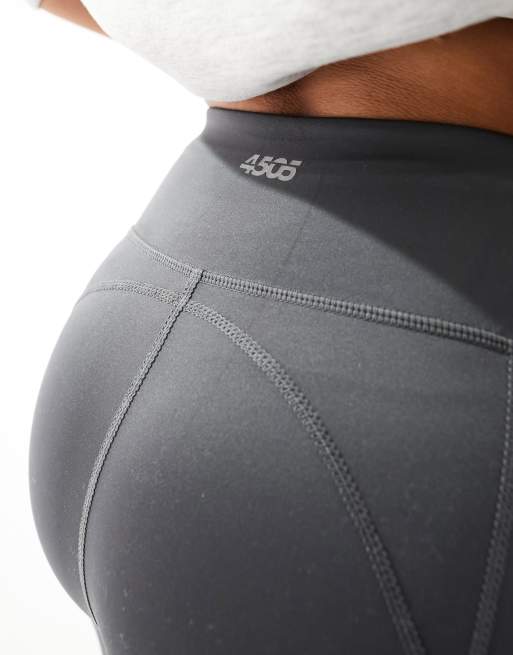 ASOS 4505 Hourglass Icon running tie waist gym legging with phone pocket in  dark charcoal