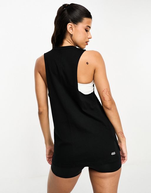 ASOS 4505 drop armhole tank in cotton touch