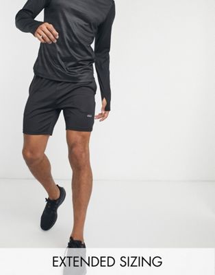 ASOS 4505 Icon skinny training shorts with quick dry in black