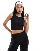 ASOS 4505 Icon yoga cami crop top with inner bra | ASOS