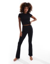 ASOS 4505 Studio soft touch wide leg dance pant in black