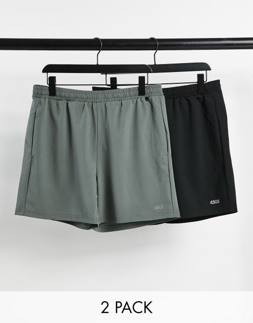 ASOS 4505 – Icon – Snabbtorkande träningsshorts med 13 cm benlängd, 2-pack  